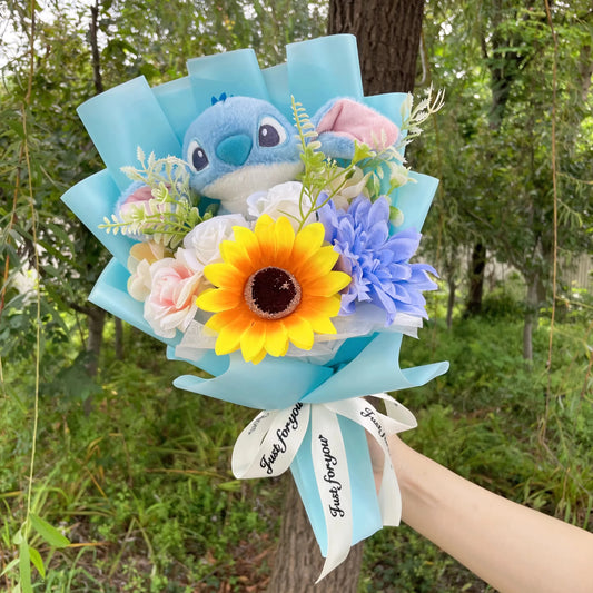 Stitch Plushie Flower Bouquet