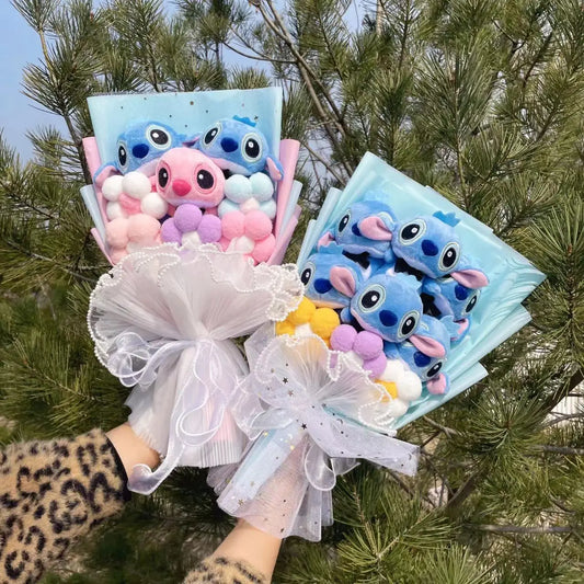 Stitch Plushie Flower Bouquet